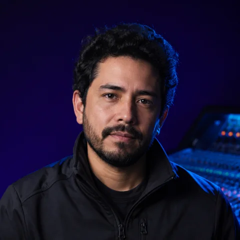 Retrato de Diego Fuentes, ingeniero de audio